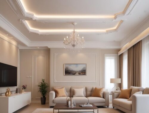 Карнизные профили для натяжных потолков: виды материалов, монтаж и правила выбора