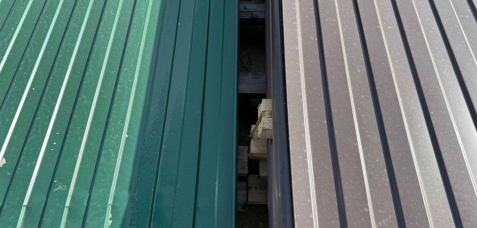 Навес из профнастила: расчет стропил, монтаж на опоры, водоотвод